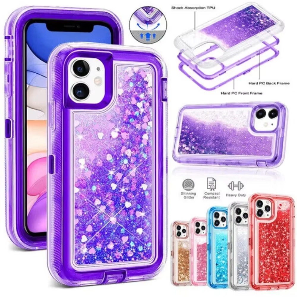 Fragance X - เคสกันกระแทกแบบเหลววิบวับ รุ่น Glitter Dynamic Liquid Quicksand