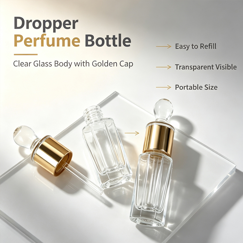 Perfume Fragrance Story - ขวดแก้วแบบหยดขนาด 12 มล. สำหรับน้ำมันหอมระเหย อโรมาเธอราพี หยดตา