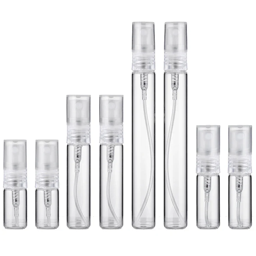 Perfume Fragrance Vending Machine - 8PCS 10ml 5ml 3ml 2ml มินิแบบพกพาขวดน้ําหอมโปร่งใสแก้วตัวอย่างสเปรย์น้ําหอมขวดสําหรับเดินทาง