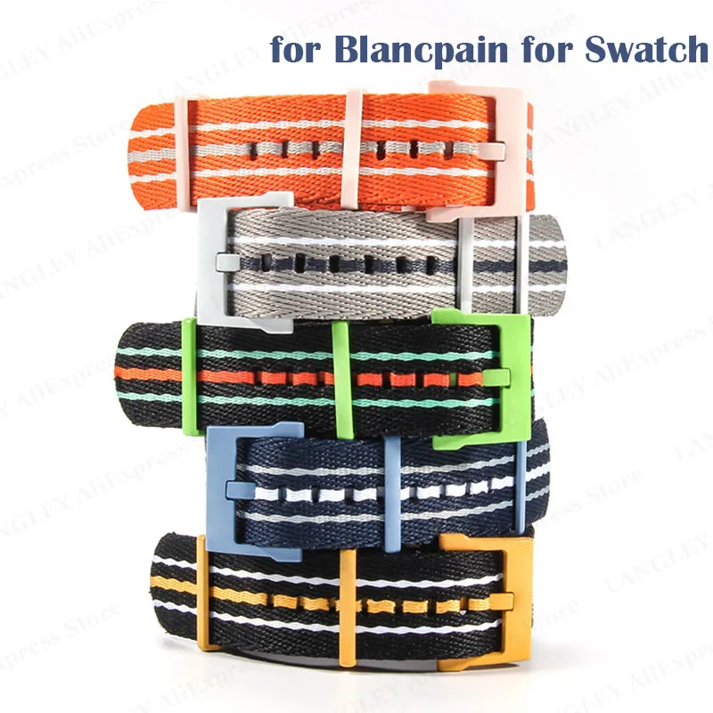 Fragance X - สายนาฬิกาไนลอนสำหรับ SWATCH x Blancpain Co branding