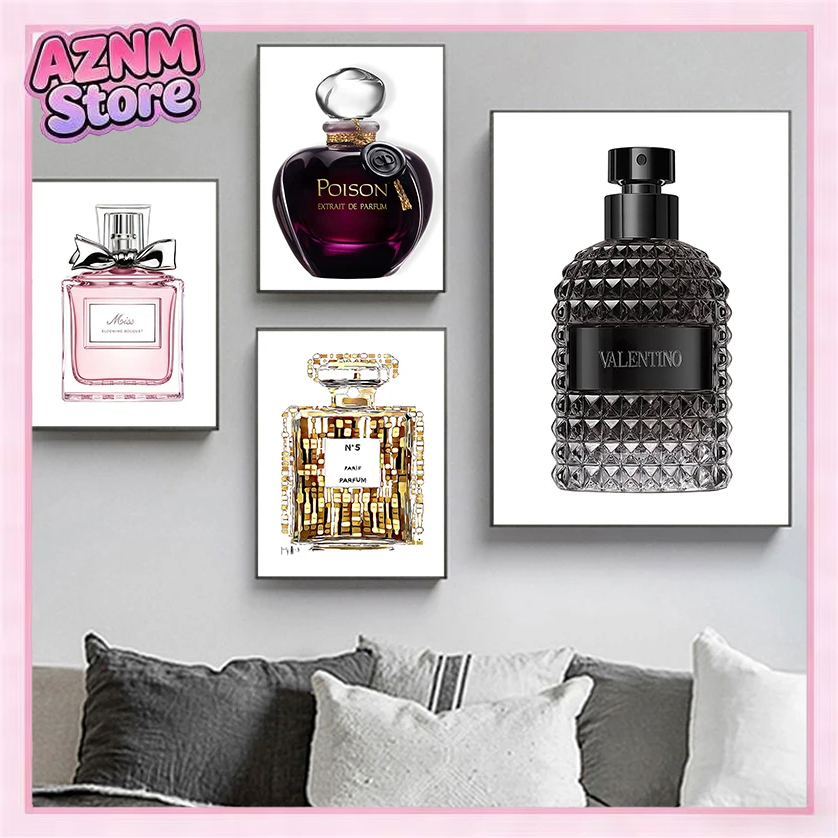 1 ชิ้น ภาพพิมพ์บนผ้าใบ ลายขวดน - Perfume Fragrance House บทวิจารณ์และราคา